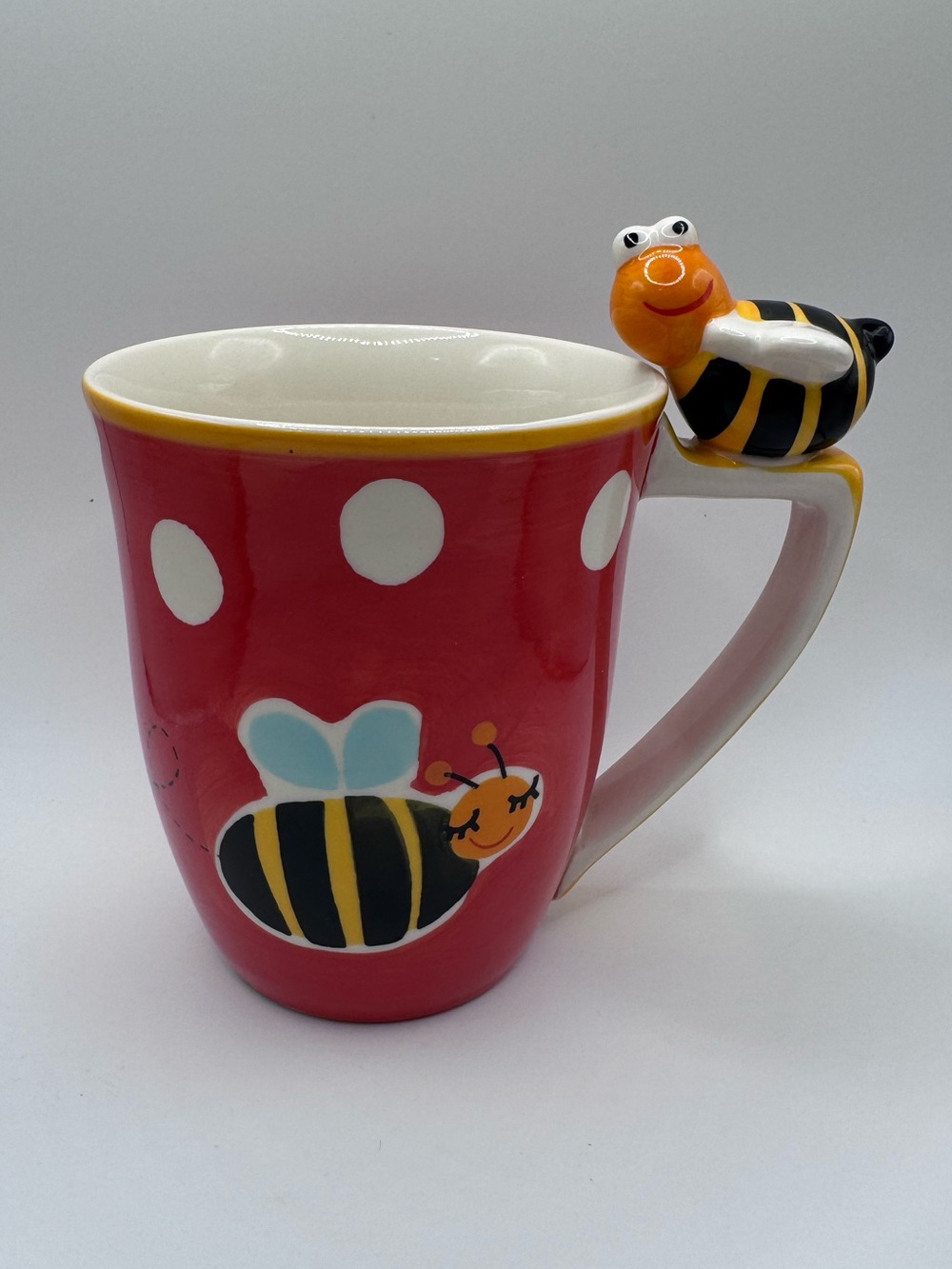 3D Sculptured Hand Painted Bumblebee Mug by Indra
